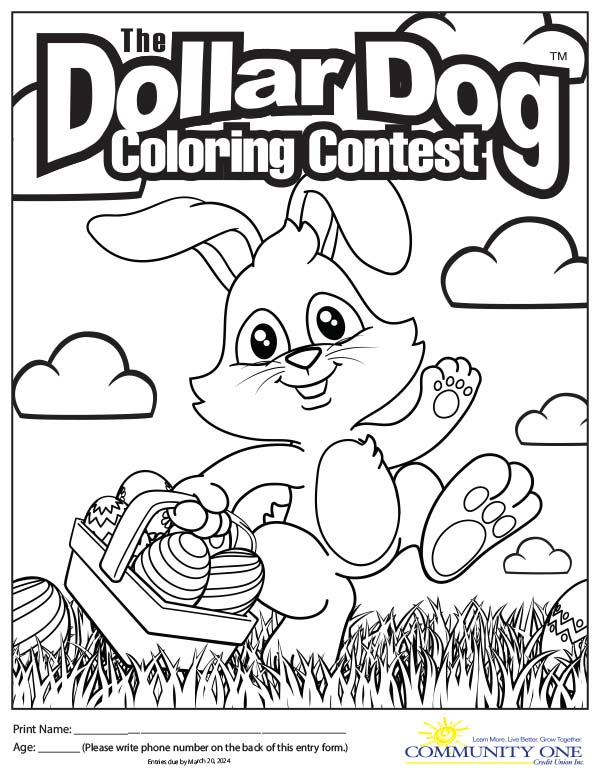 Coloring Contest Easter Bunny Image